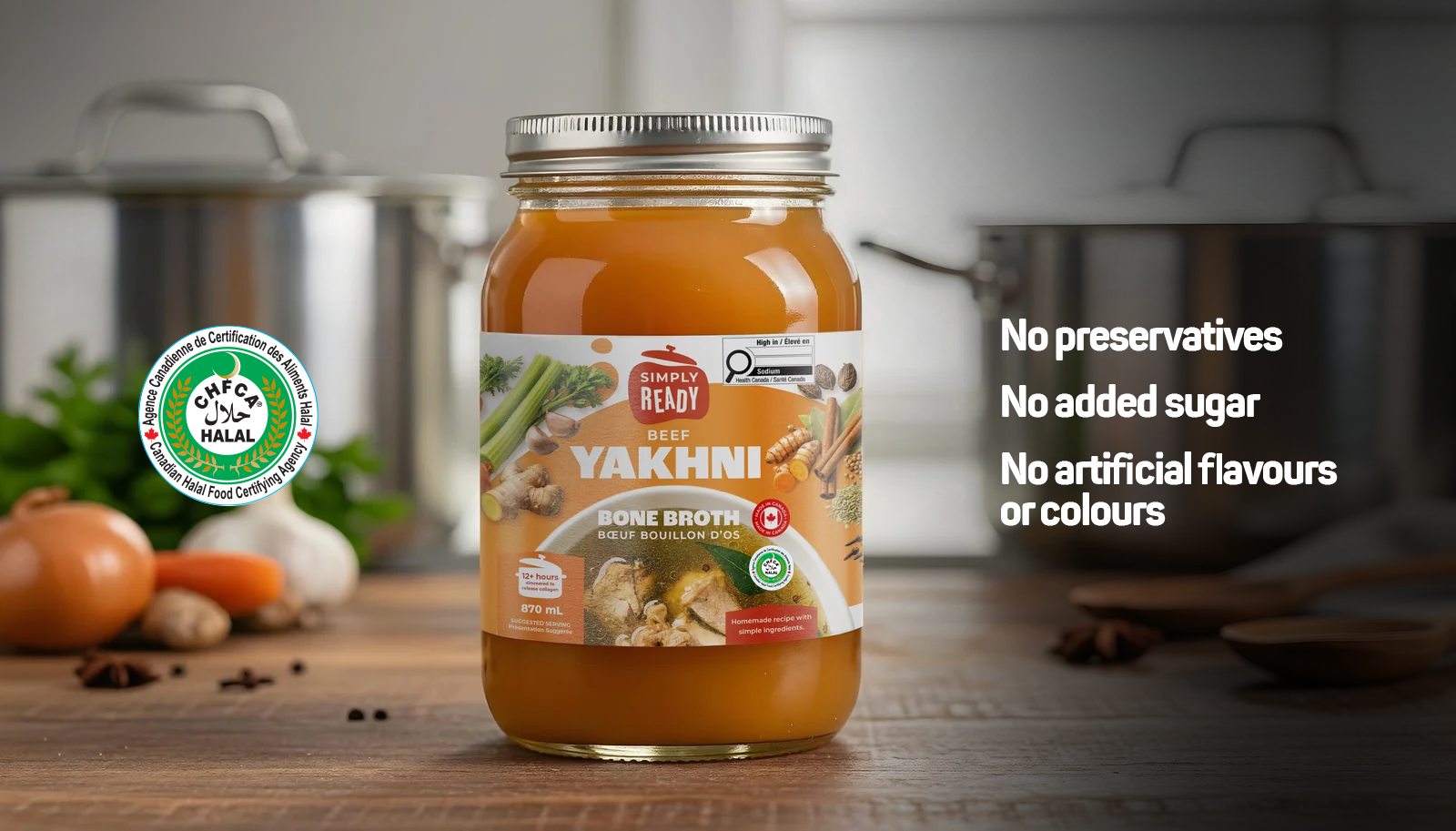 Beef Yakhni Bone Broth - 870 mL